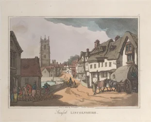 Stamford Lincolnshire, from Sketches from Nature, 1822