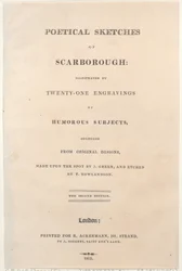Title Page, from Poetical Sketches of Scarborough, 1813