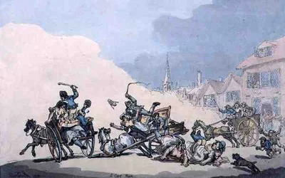 A Cart Race, pub. by William Holland