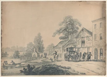 A Coach Outside an Inn