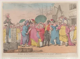 A Sale of English-Beauties in the East Indies, reprint