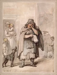 A Streetseller on a Street Corner, London
