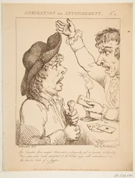 Admiration with Astonishment, Le Brun Travested, or Caricatures of the Passions