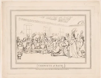 Comforts of Bath, Plate 11