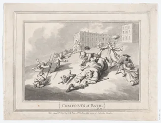 Comforts of Bath, Plate 12, January 6, 1798