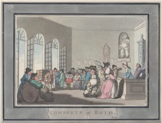Comforts of Bath, Plate 3
