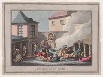 Comforts of Bath, Plate 7