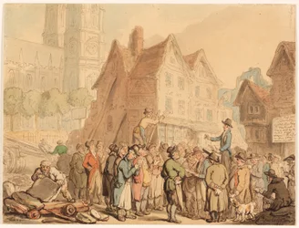 Demolition of Old Houses to the North of Westminster Abbey