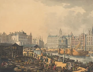 Feyge Dam, with Part of the Fish Market at Amsterdam, 1797