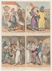 Four Scenes from Cries of London Series: Here