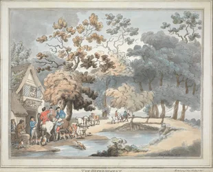 Fox-Hunting [set of six]: 4. The Refreshment
