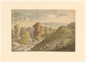 Hill Landscape with Sheep