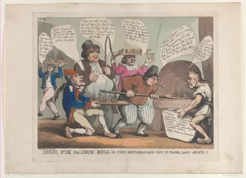 High Fun for John Bull, or the Republicans Put to their Last Shift, November 12, 1798