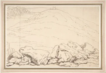 Hilly Landscape with Rocks