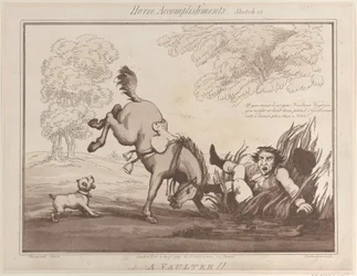 Horse Accomplishments, Sketch 12: A Vaulter !!, August 1, 1799