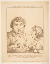 Joy with Tranquility Le Brun Travested, or Caricatures of the Passions, January 21, 1800