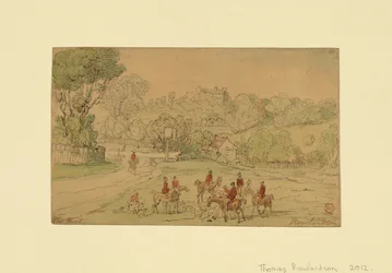 Landscape with Hunting Scene