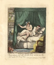Man Seized by Leg Cramp in the Honeymoon Bed