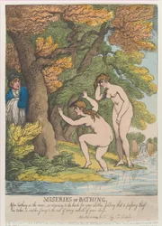 Miseries of Bathing, [April 1, 1808], reissued September 1, 1814