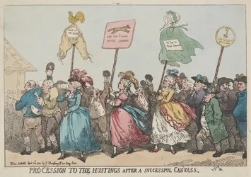 Procession to the Hustings after a Successful Canvass