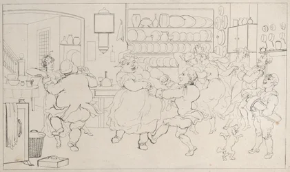Quae Genus in the Sports of the Kitchen, from The History of Johnny Quoe Genus