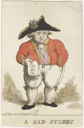 Caricature of the Batavian Rear Admiral Samuel Story, 1799