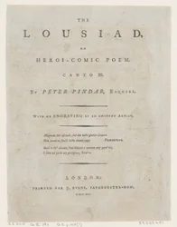 The Lousiad by Peter Pindar, Frontispiece