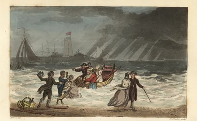 The Water Party: Tourists Abandon a Sea Voyage Due to Bad Weather