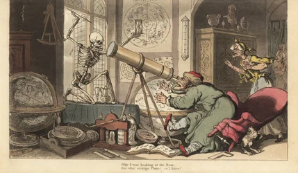 Death Appears Before the Telescope of an Old Astronomer