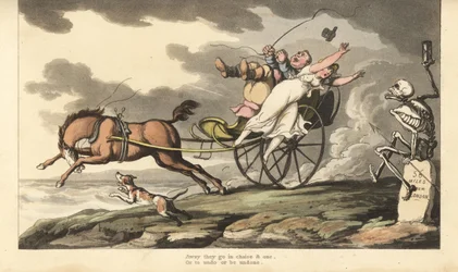 The Skeleton of Death Watches as a Fast Gig Crashes on Shooter