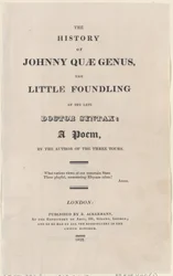 Title Page, from The History of Johnny Quae Genus, The Little Foundling of the Late Doctor