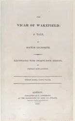 Title page, from The Vicar of Wakefield, 1817
