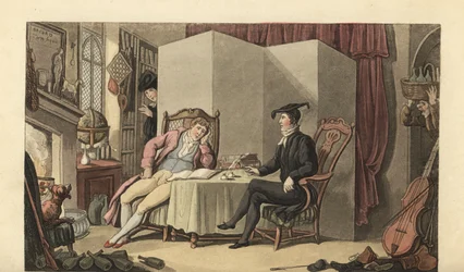 Young Gentleman in His Rooms at University
