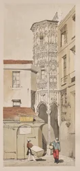 Picturesque Architecture in Paris, Ghent, Antwerp, Rouen: Hôtel de la Tremouille, Rue des Bourbonnois, Paris