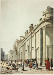 The Bank Looking Towards the Mansion House, from Original Views of London as It Is