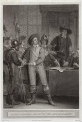 Oliver Cromwell Dissolving the Long Parliament