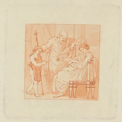Two Albums, containing a total of 213 drawings by Stothard for book illustrations