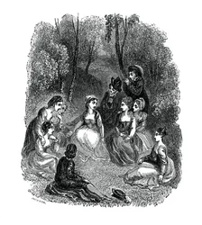 Scene from the Introduction to The Decameron by Giovanni Boccaccio, 1833