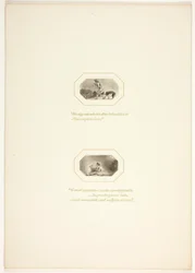 Study for a Plate from "The Task"