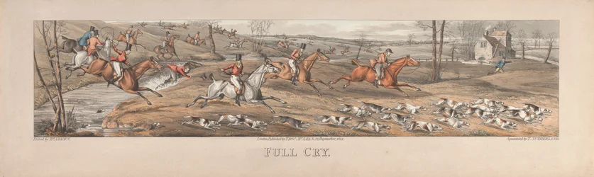A Set of Four: Full Cry. London, pub. by Thos. McLean, 1824