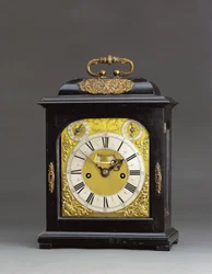 James II mounted striking bracket clock with pull quarter repeat, no. 166, c.1690-95