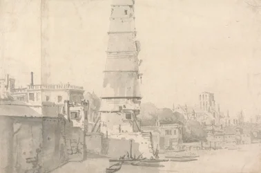 View of the Waterhouse and Old St. Paul