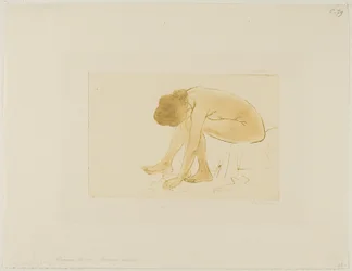 Seated Woman Wiping Her Feet