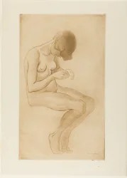 Woman Fixing Her Nails