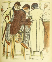 At the Bar, from Gil Blas Illustre