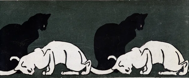 Cats by Steinlen