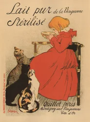 Lait pur stérilisé de la Vingeanne Poster, 1890s