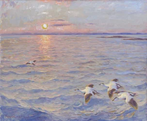Sunset over the Norwegian Sea