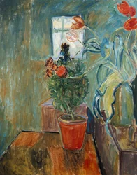 Wallflower and Tulips