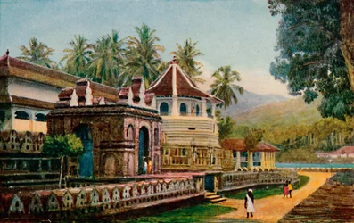 The Temple of the Sacred Tooth, Kandy, 1913